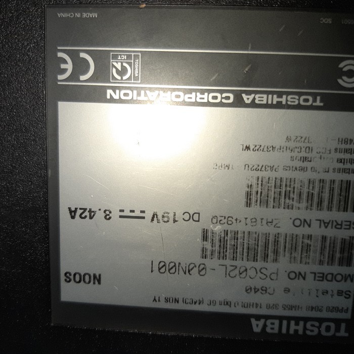 TOSHIBA SATELITE C640 MOBO