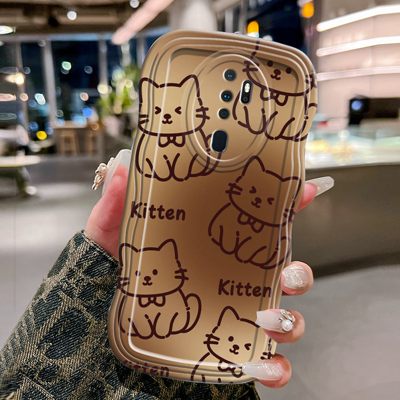 Casing Hp Untuk OPPO A5 2020 A9 2020 Case Casing pelindung silikon Softcase HP Kesing motif gelomban