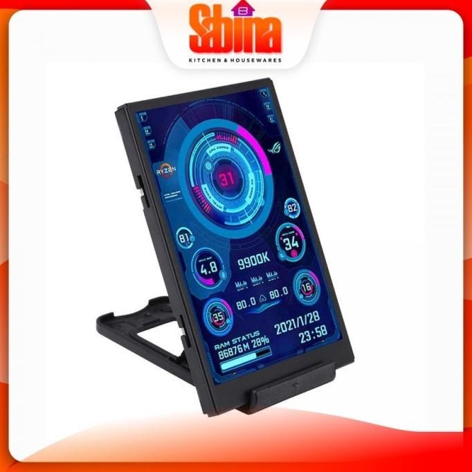 PANTAU SISTEM KOMPUTER SENSOR PANEL IPS EXTERNAL MONITOR CPU GPU HDD ORIGINAL DAN TERPERCAYA