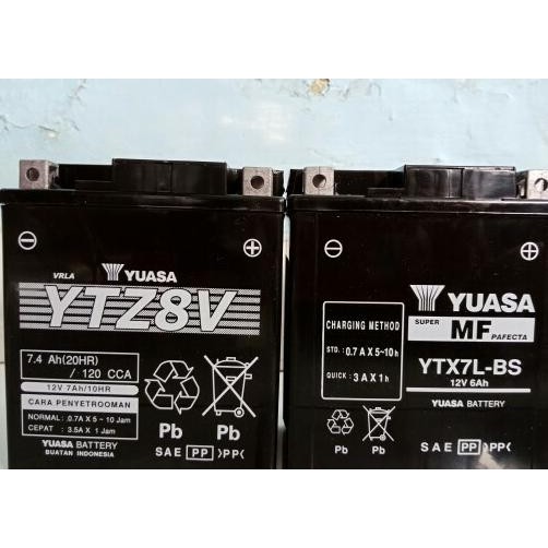 Aki Motor Yamaha Xmax Ytz8V / Gtz8V Yuasa Aki Kering
