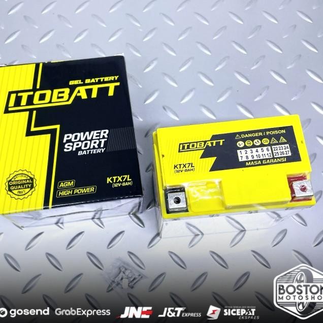 Aki Battery Itobatt 12V 8Ah Vespa Sprint Primavera Gts Lx S Lxv