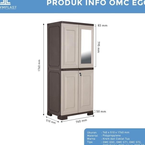 Lemari Plastik Olymplast Omc Egc