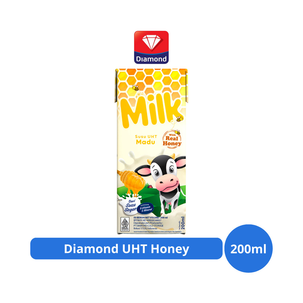 

Diamond Milk Susu UHT Honey 200ml