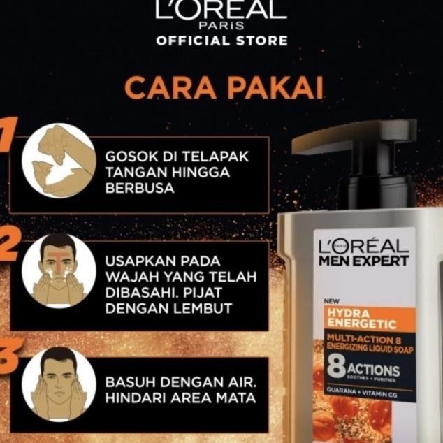 LOreal Men Expert Facial Wash Hydra Energetic / Loreal Pure & Matte 150 Ml