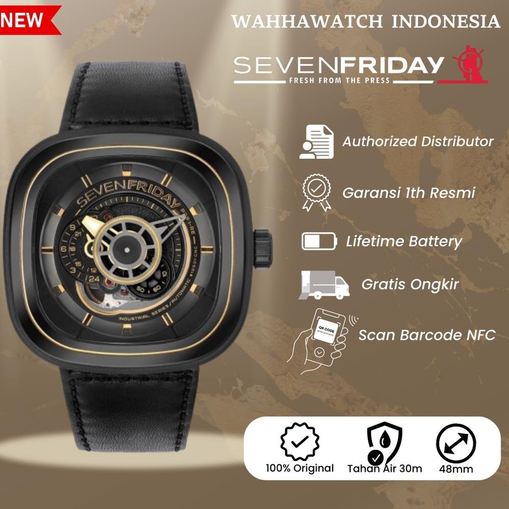 panstarz- -[nfc] jam tangan seven friday p2b/02 or p2b-02 nfc aktif garansi 1 tahun [7friday / seven