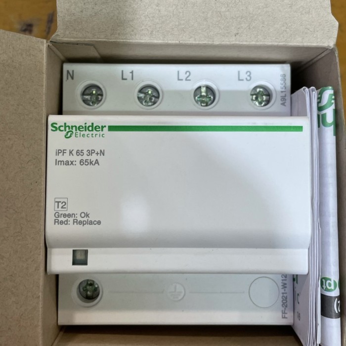 Surge Arrester Schneider Fixed / Arester Acti 9 Ipf65 / Pf65 3P+N 65Ka Genuine