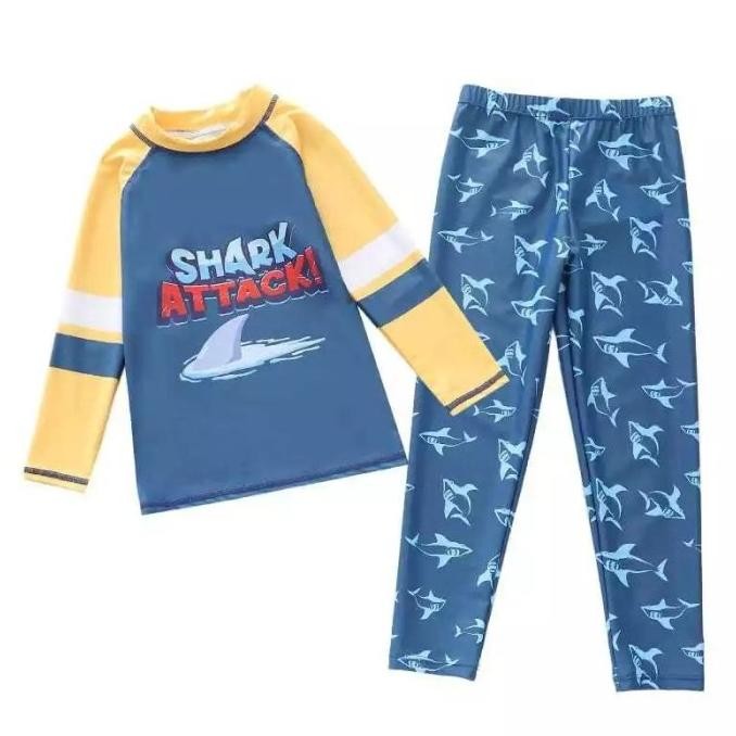 baju renang diving lengan panjang anak laki laki 3 4 5 6 8 9 10 Tahun KS88