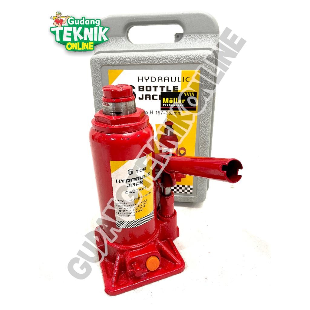BEST SELLER- Dongkrak Botol 6T MOLLAR / Dongkrak Mobil 6 Ton Dongkrak Hidrolik Hydraulic Jack Bottle