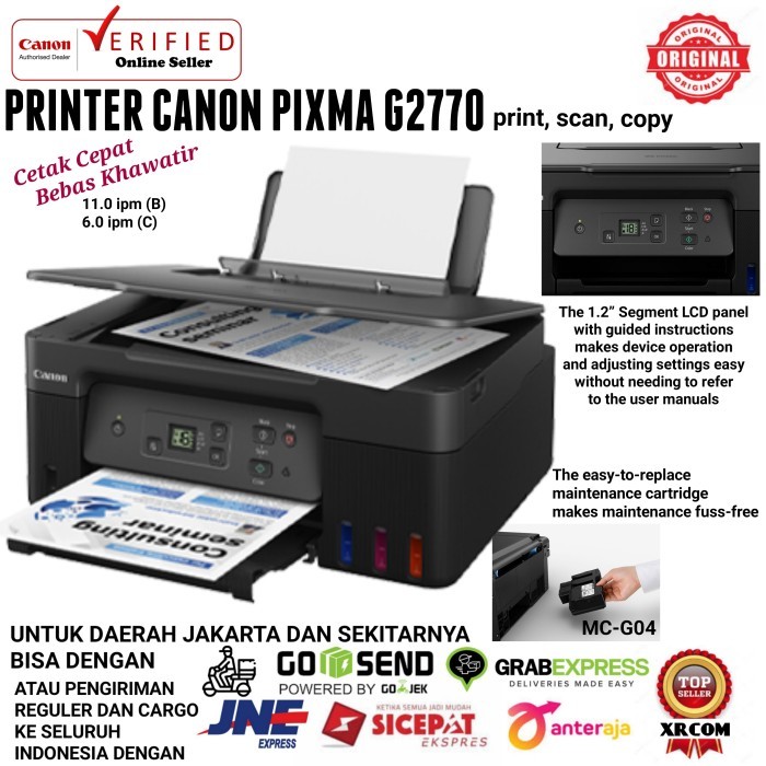 Printer Canon G2020 / Canon Pixma G 2020 terbaru dari G2010