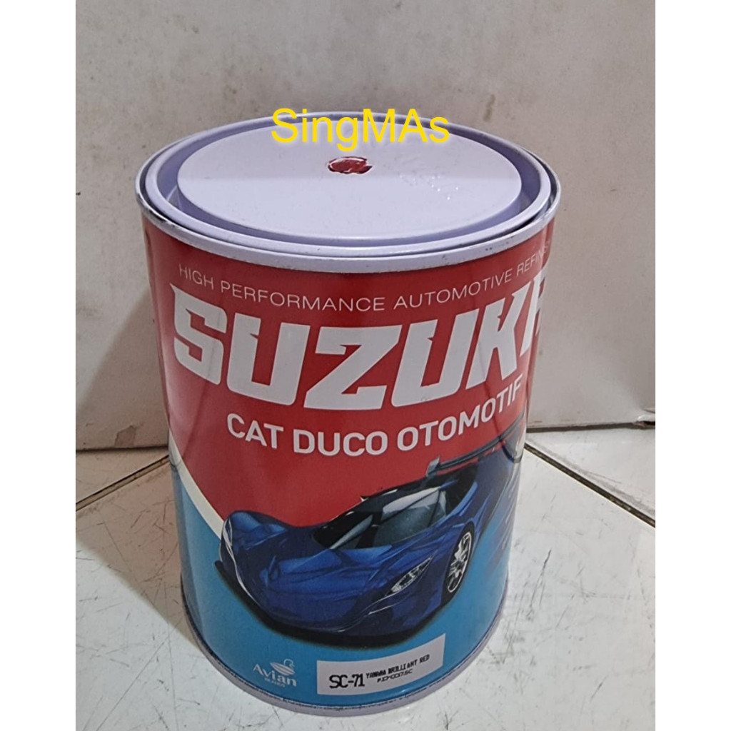 READY STOCK- Cat SUZUKA SC71 YAMAHA BRILLIANT RED 1KG Merah Duco Mobil Mebel Furnitur Besi