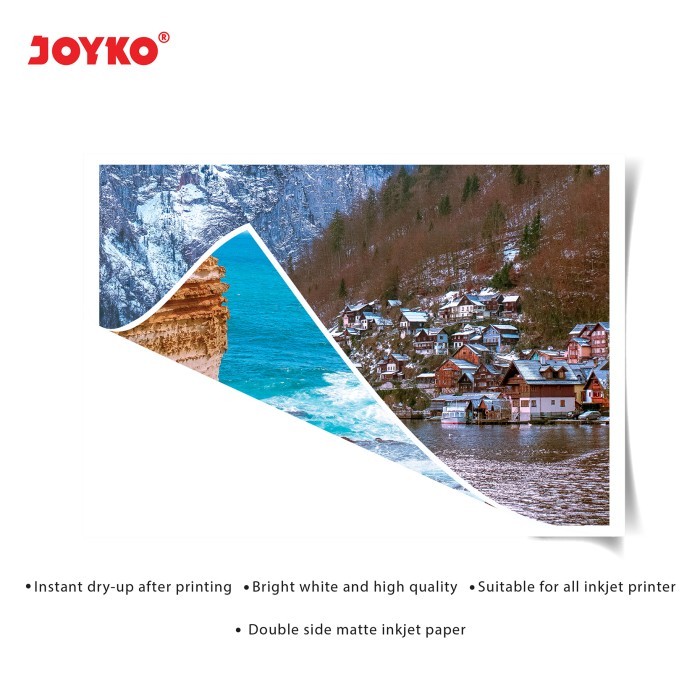 

Double Side Matte Inkjet r Kertas 2 Sisi Joyko DMP-01 A4 50 Sheets