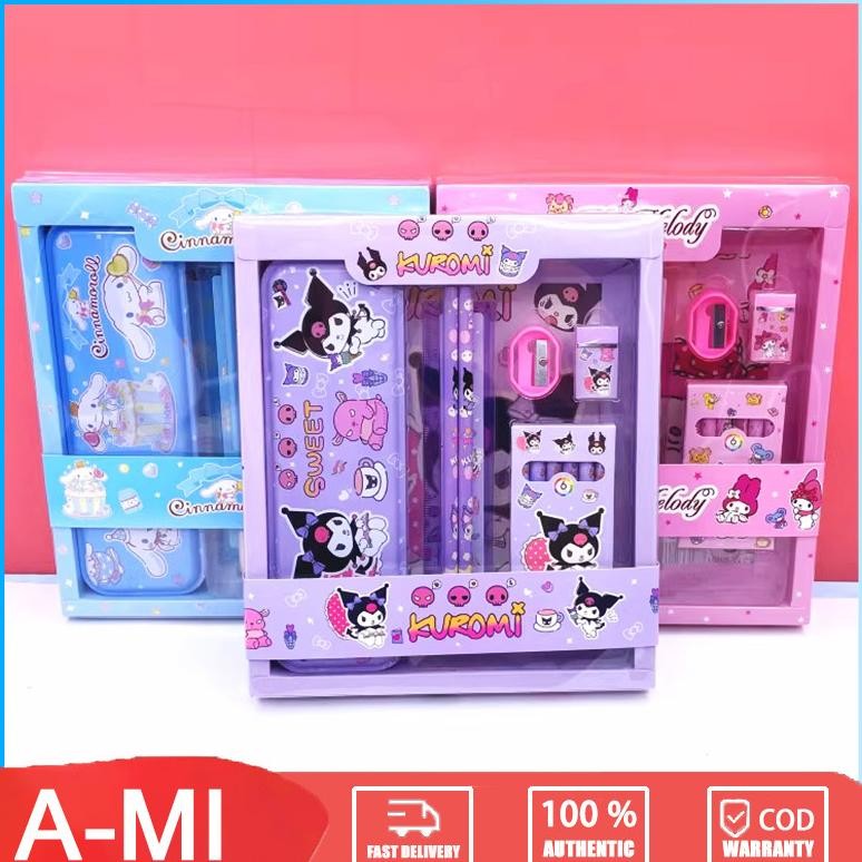 

Sale Kotak Pensil Anak Set 7 In 1 Stationery/Sekolah Sanrio Alat Tulis Set Kotak Pensil Sale