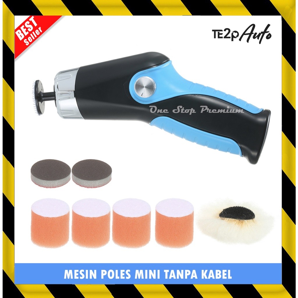 PRODUK TERBARU- ALAT MESIN POLISHER POLES WIRELESS CORDLESS MOBIL MOTOR HELM SEPEDA MINI KECIL TANPA