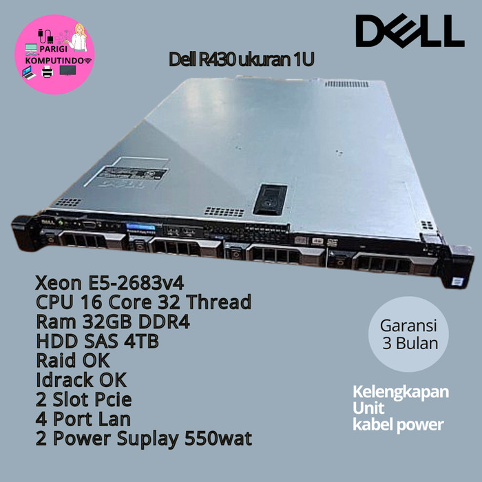 READY SERVER DELL R430 Xeon E5-2683v4