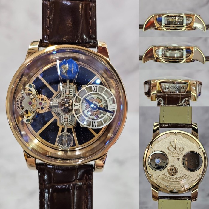 Produk Ready Jam tangan Jacob & Co Astronomia strap sligator leather swiss fulset