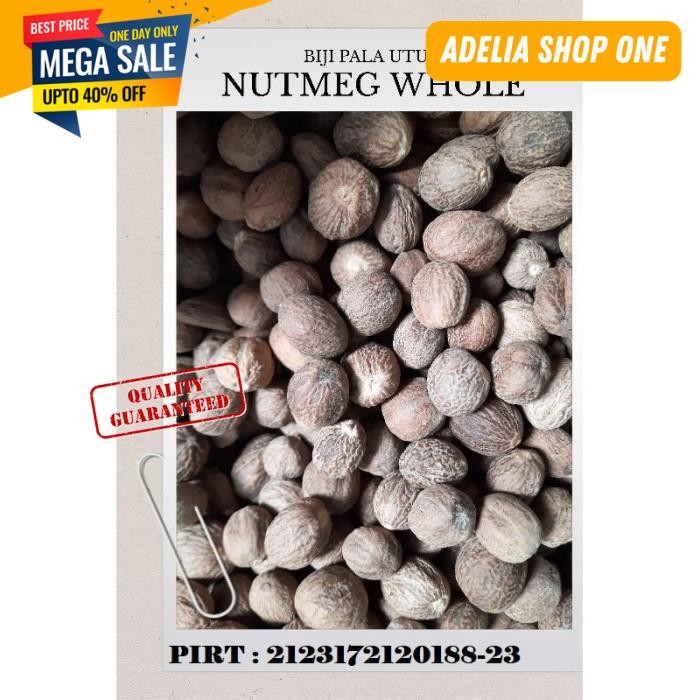 

NUTMEG WHOLE 500 GRAM JAIPHAL BIJI PALA UTUH 500 GRAM PILIHAN TERBAIK!!