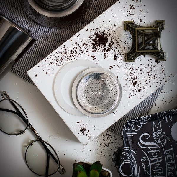 Mokapot Seal Filter 6 Cup Gasket Moka Pot Sparepart Conalli Seal Karet