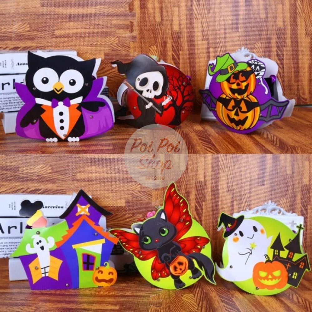

BR DIY Paperbag Tas Halloween Gift Hand Craft Motif Pumpkin Owl Ghost Kratif Unik Dekorasi Lucu Kualitas Terbaik TERLARIS