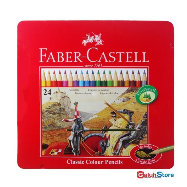 

Faber Castell Sil Warna Classic 24 Warna Kemasan Kaleng