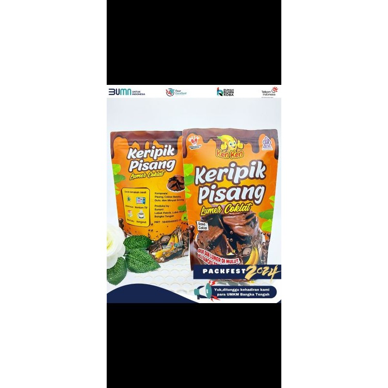 

kripik pisang coklat lumer