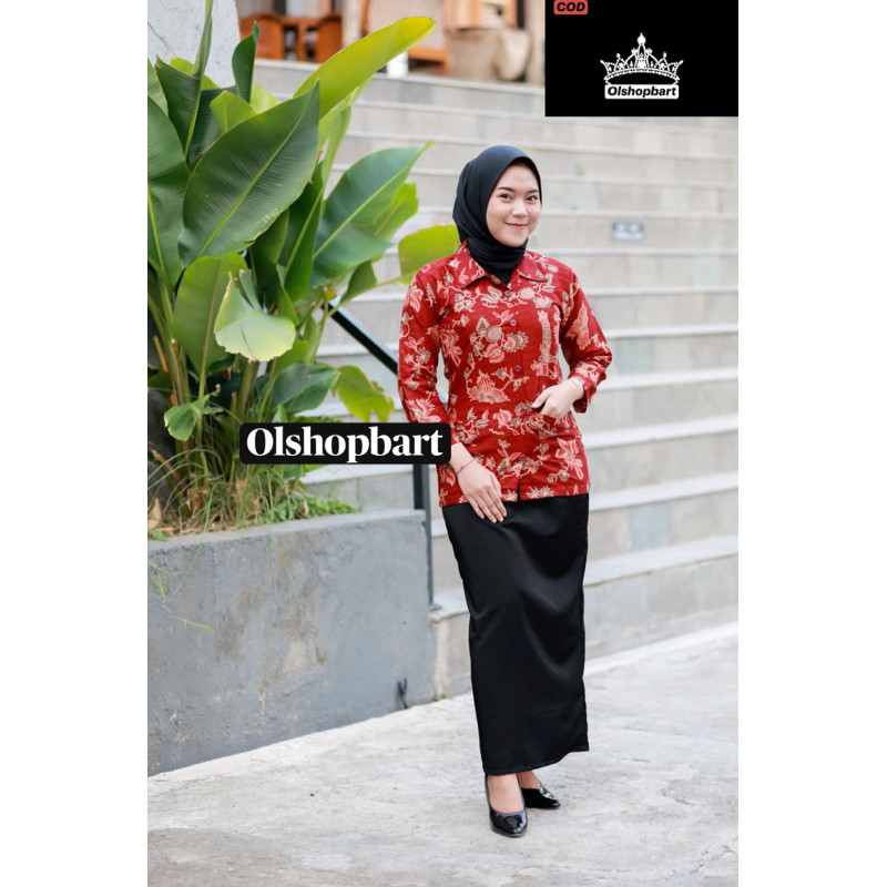 Baju Batik Wanita Baju dwp persatuan lapis furing / batik dwp darma wanita persatuan lapis puring
