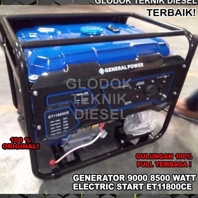 Tersedia Generator Genset 9000 8500 W Et 11800 Ce Watt Electric Start Et11800Ce