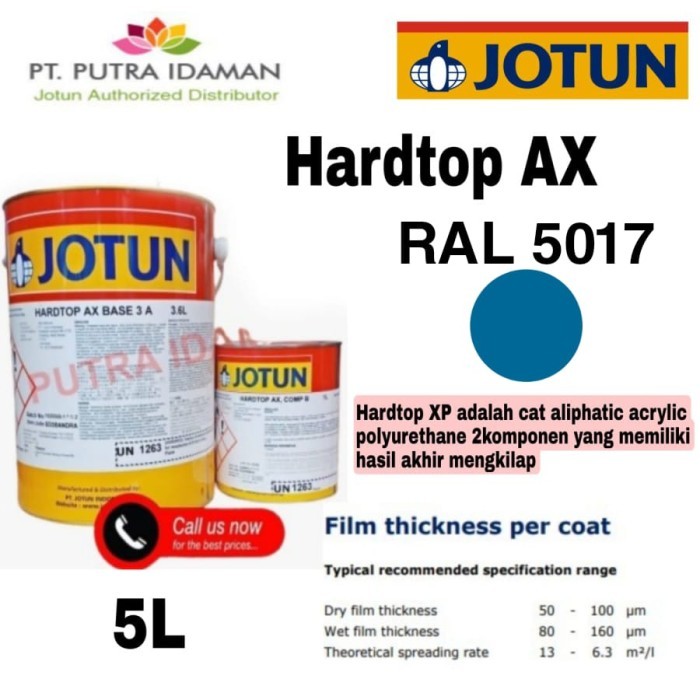 JOTUN CAT KAPAL / HARDTOP AX 5 LITER / RAL 5017 / CAT JOTUN MARINE