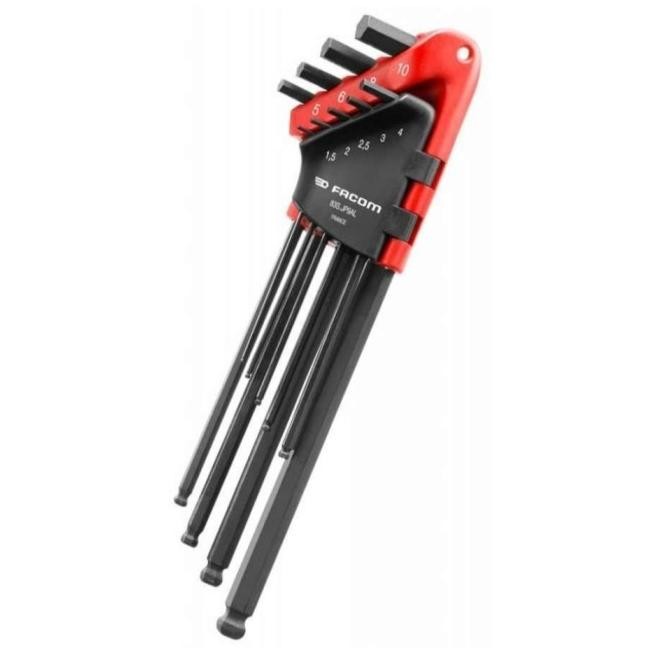 Facom Kunci L Set 9 Pcs / Hex Key 1.5-10Mm (Set) 83S.Jp9Al