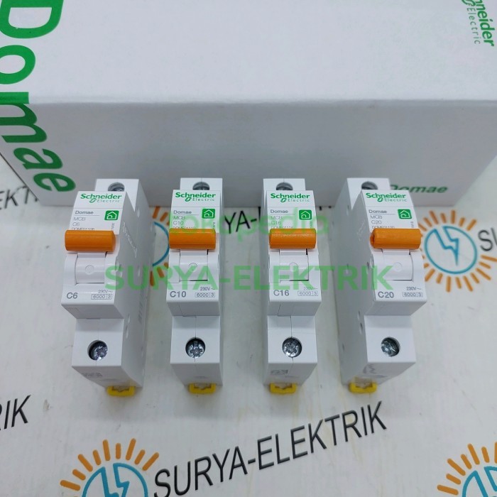 Terbaru Mcb Schneider Domae 1P 25A Ampere Mcb Schneider Domae 25A Original