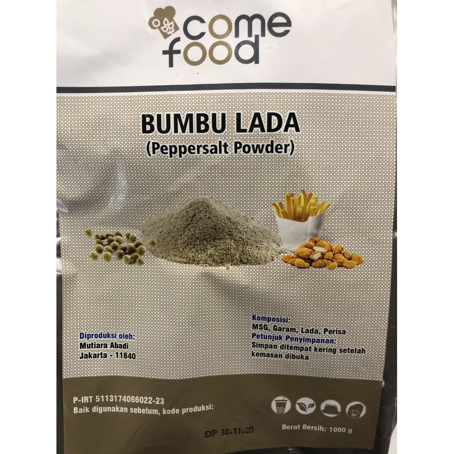 

Lhiu Bumbu Tabur Comefood Peppersalt 1Kg / Bumbu Tabur / Instan / Masakan