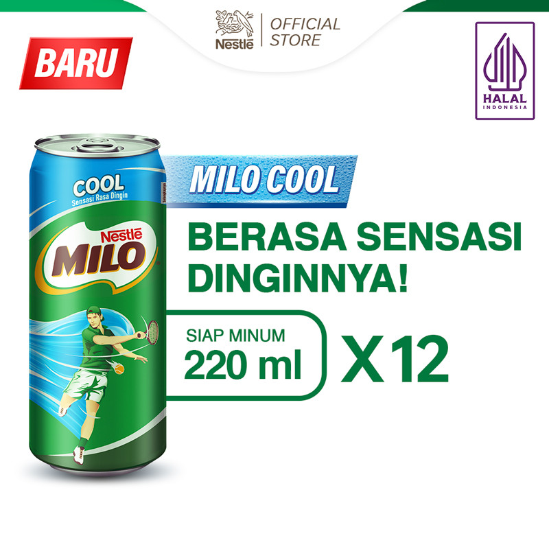 

Nestle Milo Cool Minuman Kaleng 220ml x 12