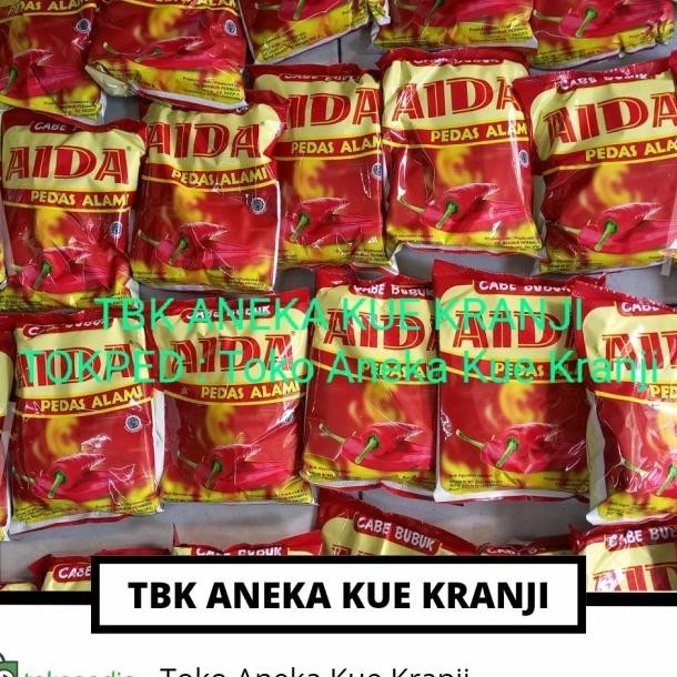

Cabai Bubuk Merek Aida 500 Gr X 30 Pcs / Cabe Bubuk 1 Dus