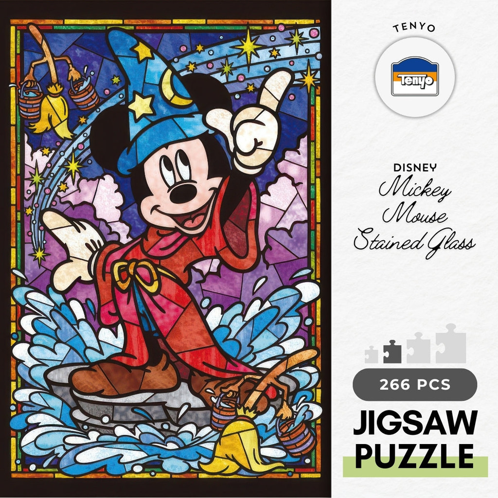 Tenyo DSG-266-747 Disney - Mickey Mouse Stained Glass Jigsaw Puzzle