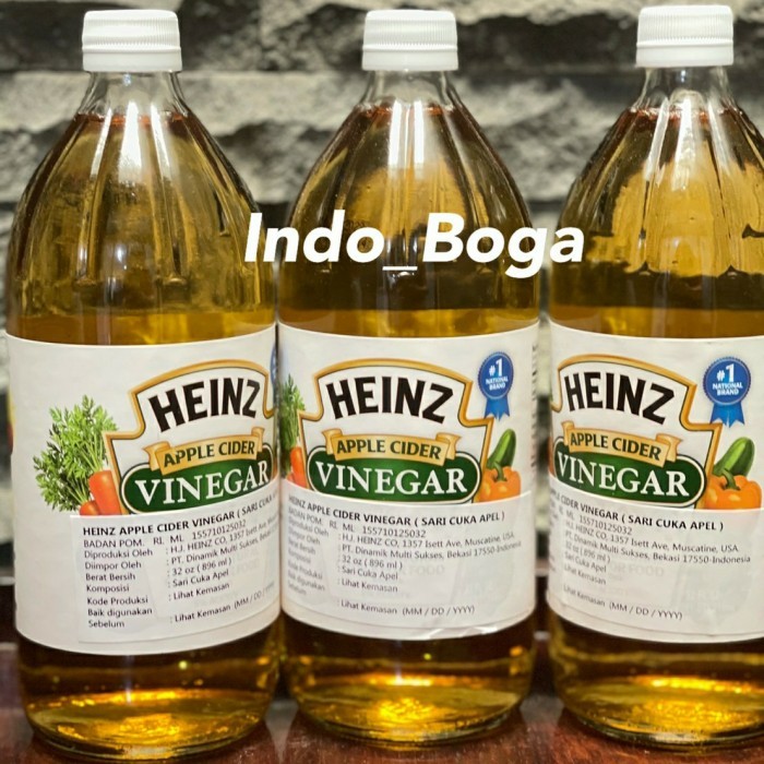 

Heinz apple cider vinegar 32 oz / cuka apel 896 ml