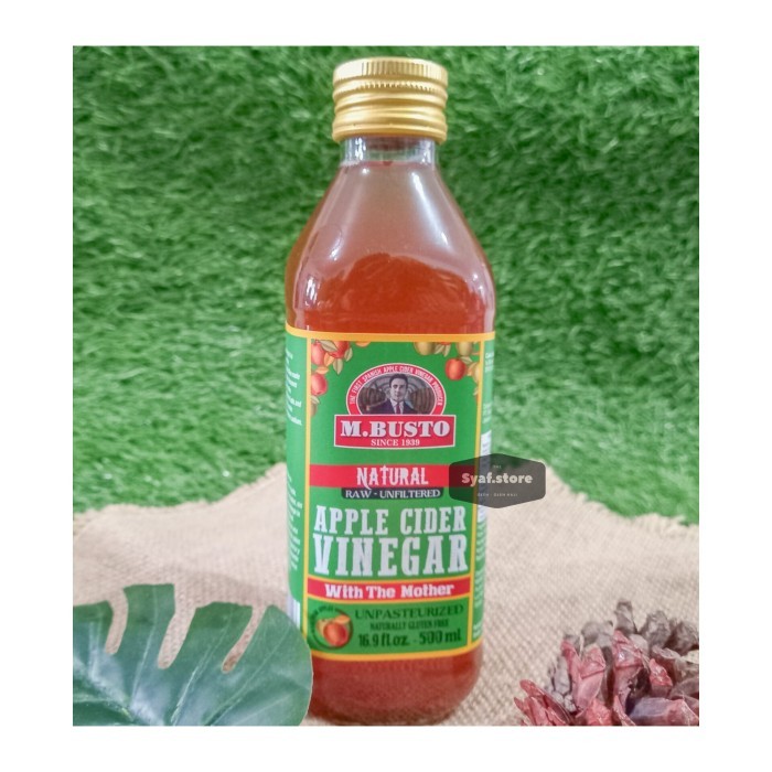 

CUKA APEL ORGANIK M BUSTO APPLE CIDER VINEGAR HALAL 500 ML