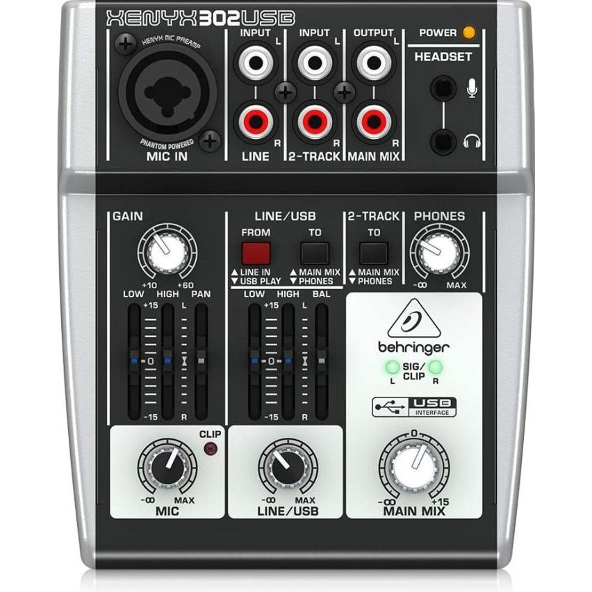 Mixer Behringer Xenyx 302 Usb Behringer Xenyx 302Usb Original  Ready