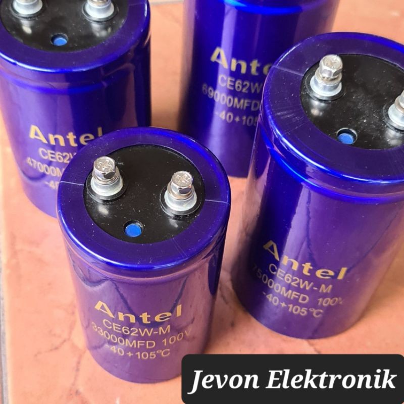murah Antel Elco 33000 47000 69000 75000 MFD 100 V Volt DS Original Audio System Elko Elektrolit