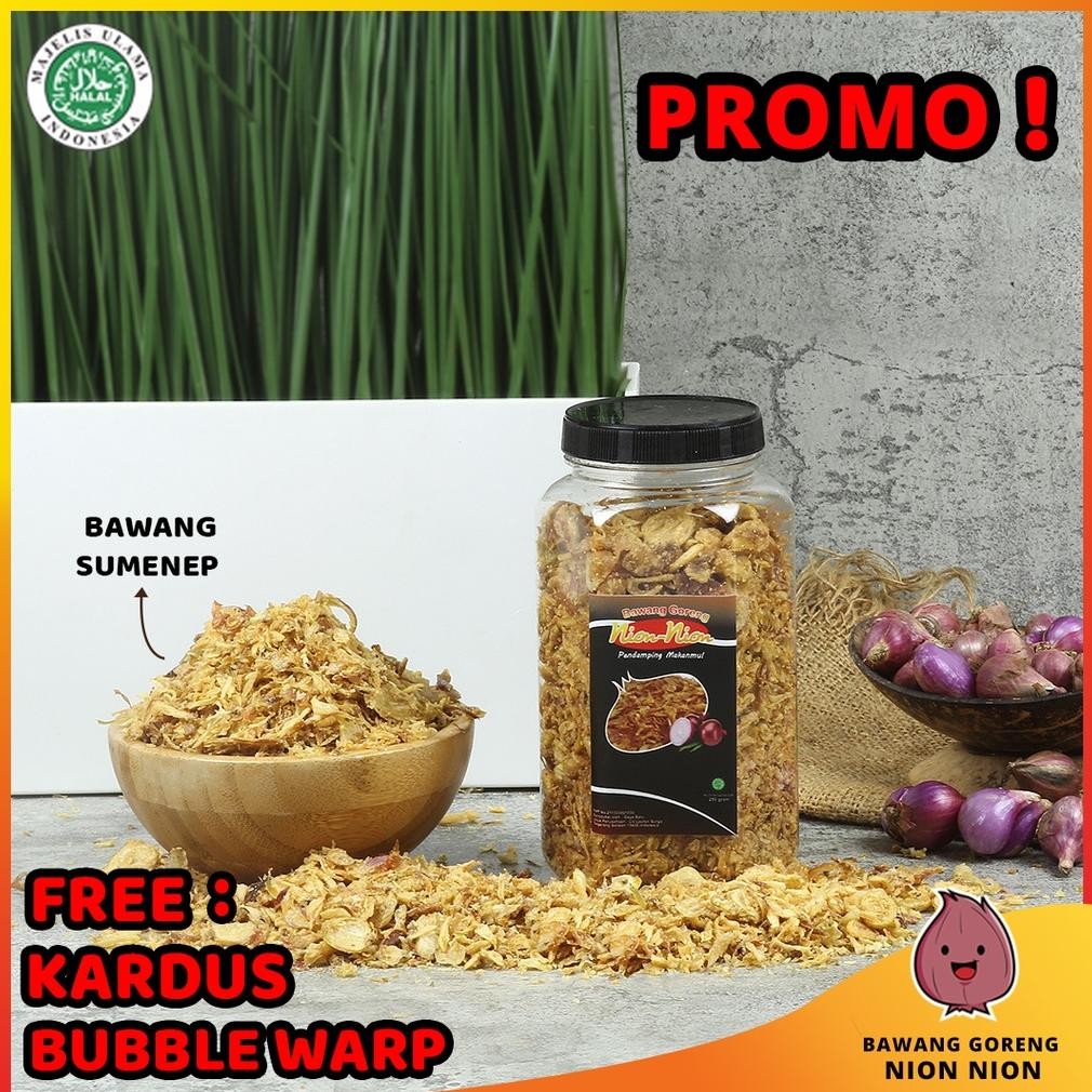 

Big Gratis Bawang Goreng Sumenep 200 Gram, Bawang Merah Goreng Asli, Brambang Goreng 200 Gr Gb29