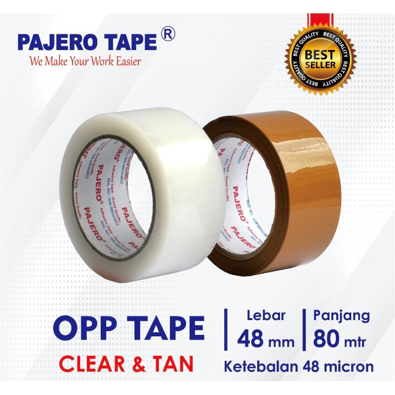 

Lakban PAJERO 2 inch 90 yard 45mm x 80 meter isolasi dus perekat dus