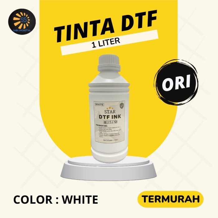 

Tinta DTF WHITE Star ink ukuran 1 Liter