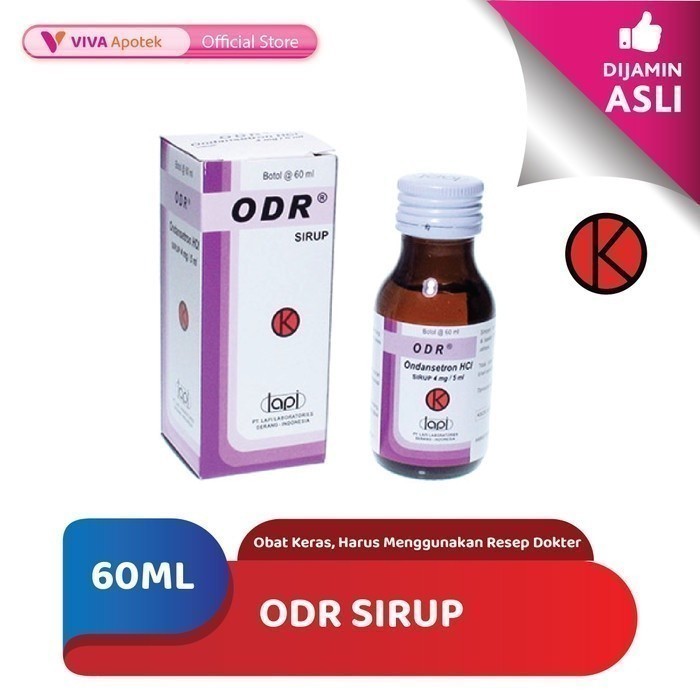 ODR Sirup 4 mg/5 ml / Ondansetron / Mual / Muntah (60 ml)