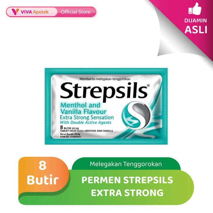 

Permen Strepsils Extra Strong Melegakkan Tenggorokan (8 Butir)