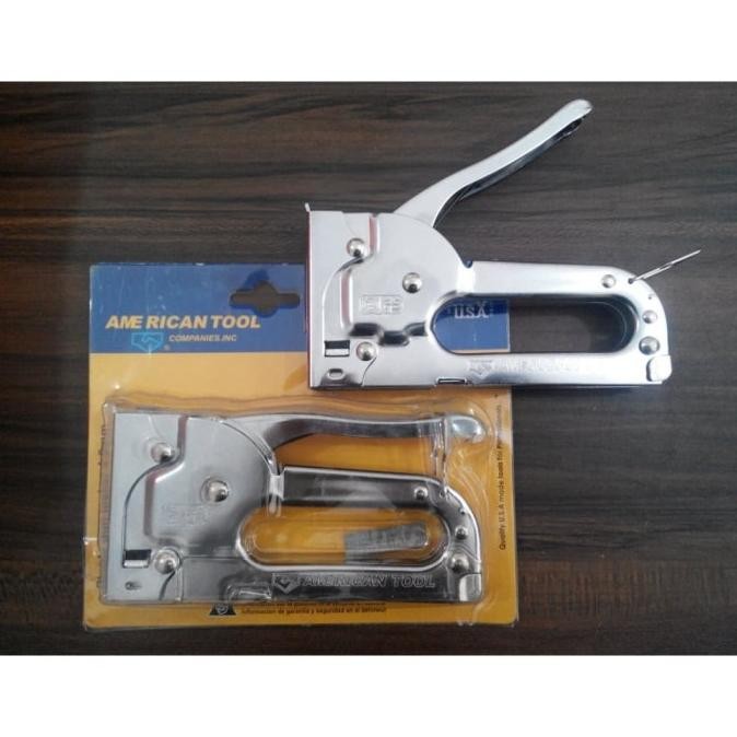 

STAPLES TEMBAK / STAPLER GUN AMERICAN TOOL TACKER 3 WAY 6 - 14 MM 3IN1 ORIGINAL DAN TERPERCAYA