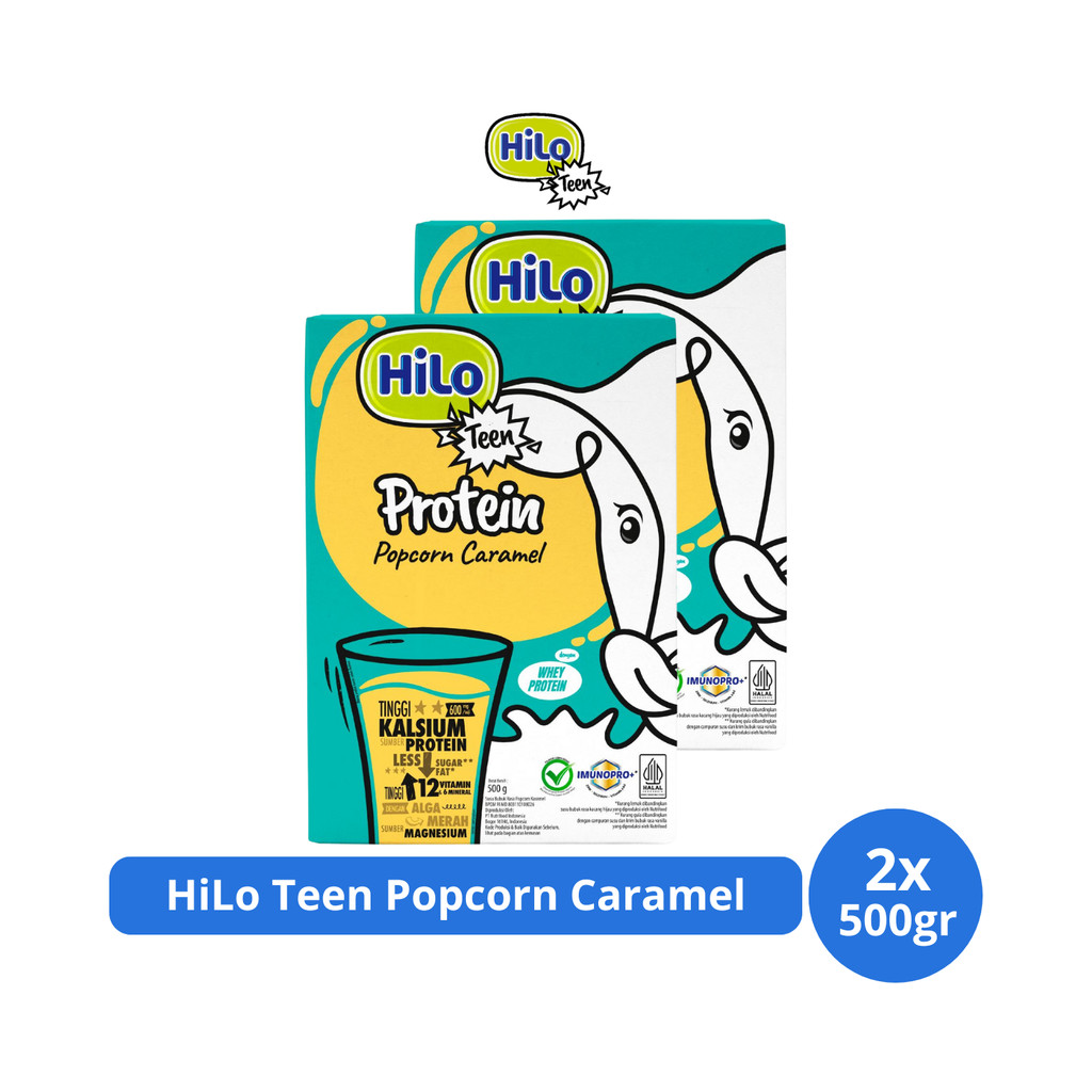 

HiLo Teen Protein Popcorn Caramel 500gr x 2 pcs