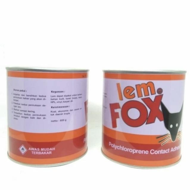 

Lem Kuning Fox Kaleng 600 Ml Lem Aibon Lem Karpet Lem Sepatu Lem Hpl