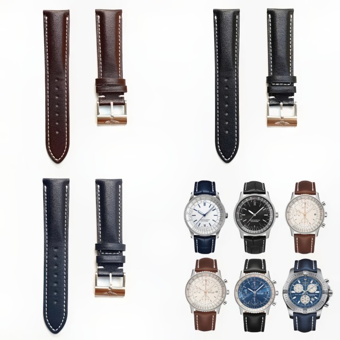 Jual Tali Jam Tangan Breitling 22 Mm Leather Strap Breitling 9022.22