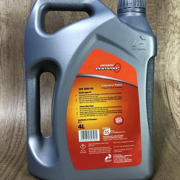 Oli Mesin Prima Xp 20W-50 4 Liter / Oli Mobil Pertana