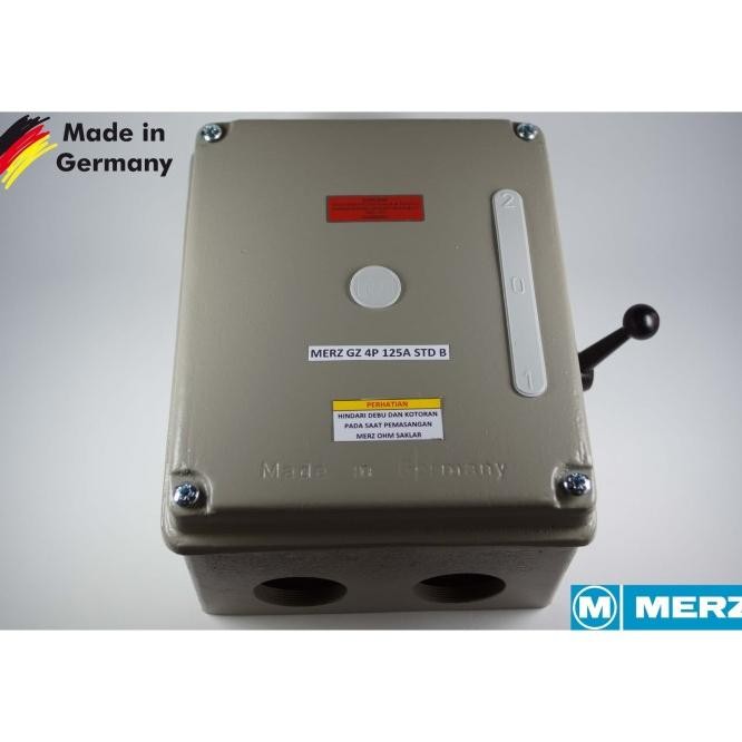 Merz Gz 125A/4P Buatan Jerman (Std B) Cos/Ohm Saklar/Handle Genset