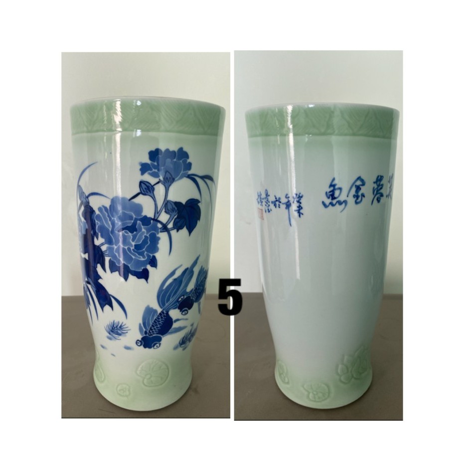 GUCI KERAMIK IMPORT CINA VAS BUNGA PAJANGAN ANTIK