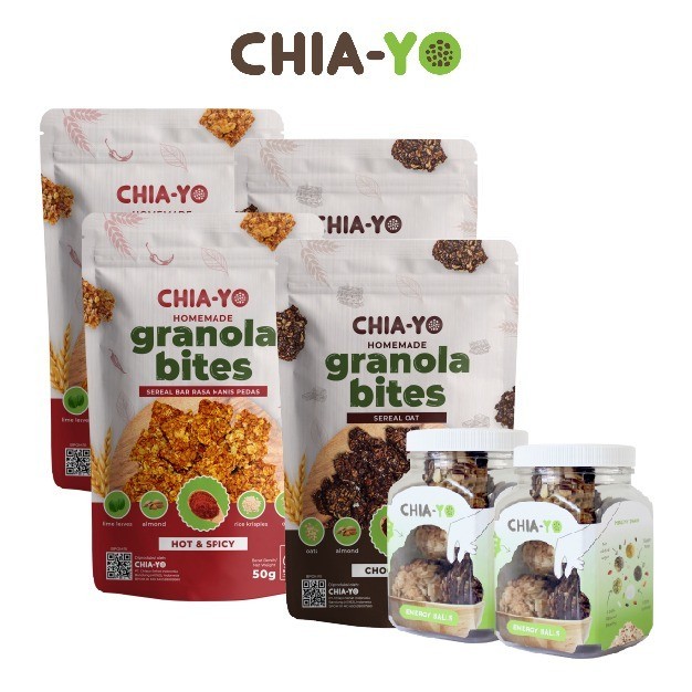 

Granola Bites 4 Pack + 2 Energy Ball Cup